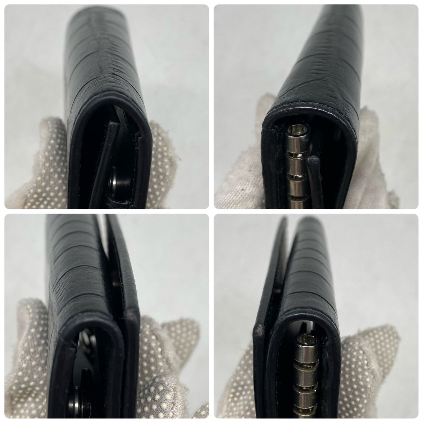 Celine Key Case 6 Keys Croco Leather Black Travel Car Key Holder — view 7