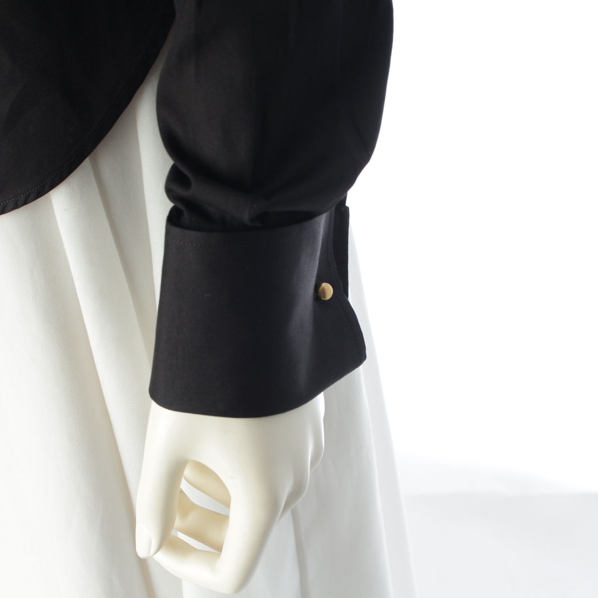 Dior Bee Embroidery Open Color Long Sleeve Shirt Blouse Black 34 — view 6
