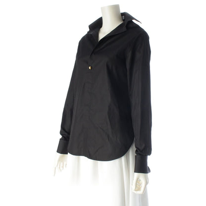 Dior Bee Embroidery Open Color Long Sleeve Shirt Blouse Black 34 — view 2