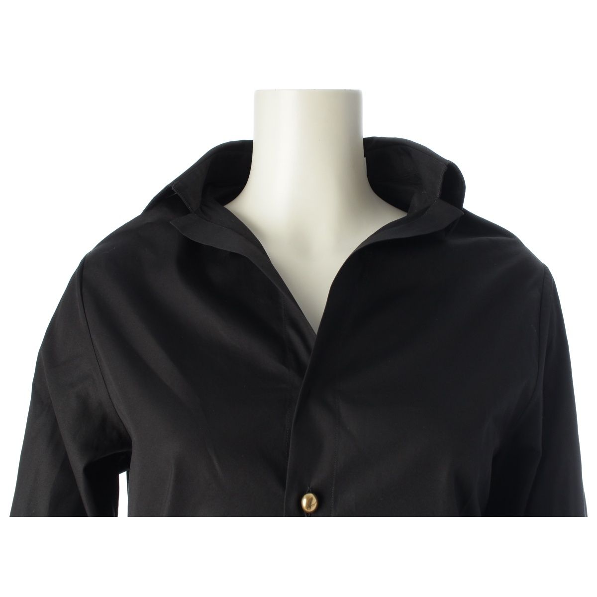 Dior Bee Embroidery Open Color Long Sleeve Shirt Blouse Black 34 — view 5