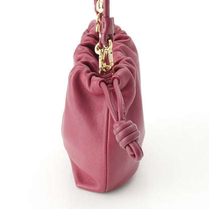 Loewe Flamenco Purse Mini Leather 2-Way Shoulder Handbag Bordeaux — view 3