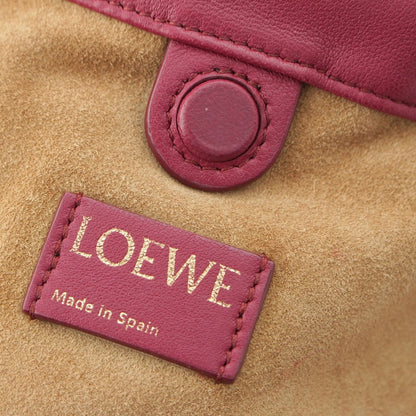 Loewe Flamenco Purse Mini Leather 2-Way Shoulder Handbag Bordeaux — view 7