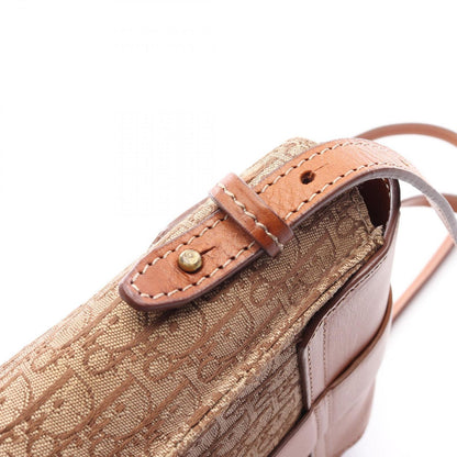 Dior Dio Shoulder Bag Street Chic Trotter Beige Brown Canvas Leather — view 8