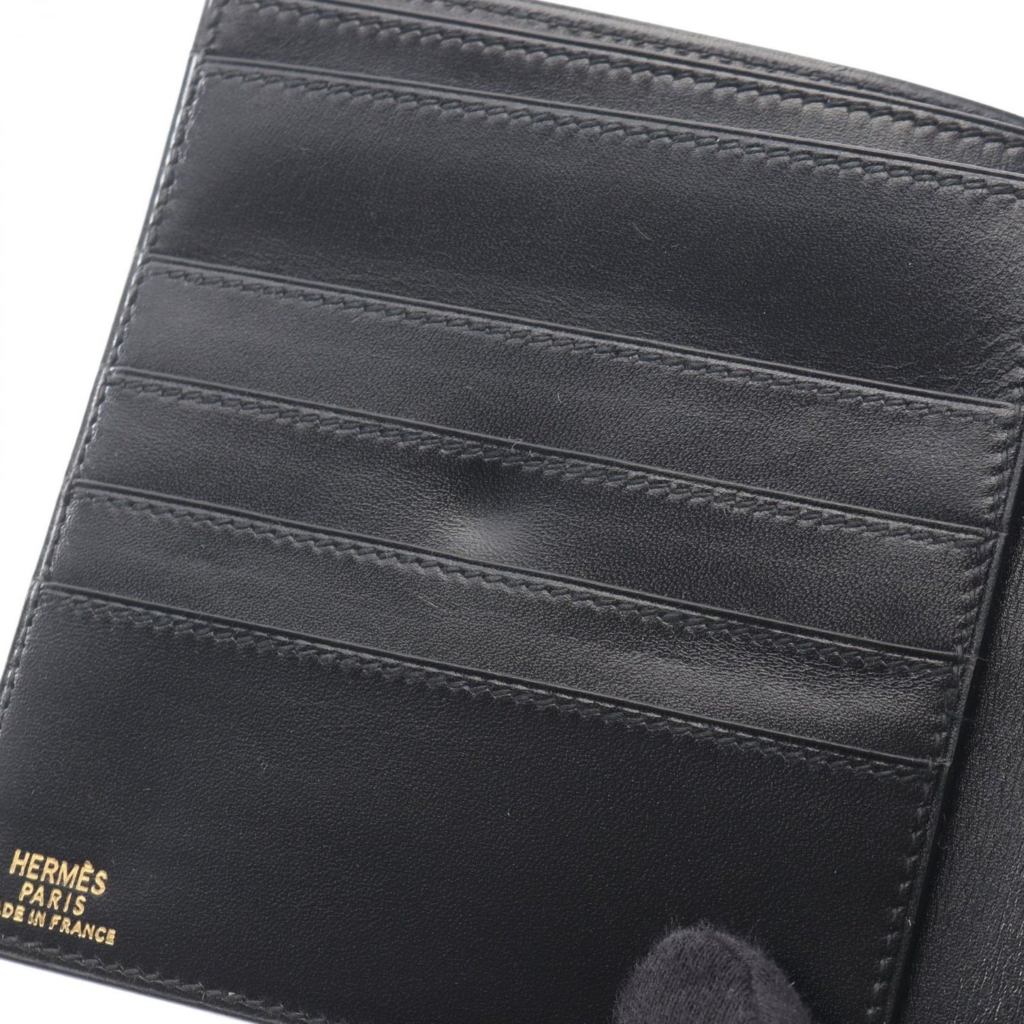 Hermes Bi Foldwallet Black Wallet — view 7