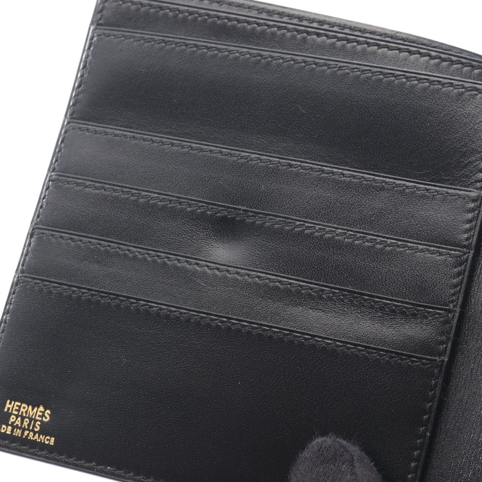 Hermes Bi Foldwallet Black Wallet — view 7