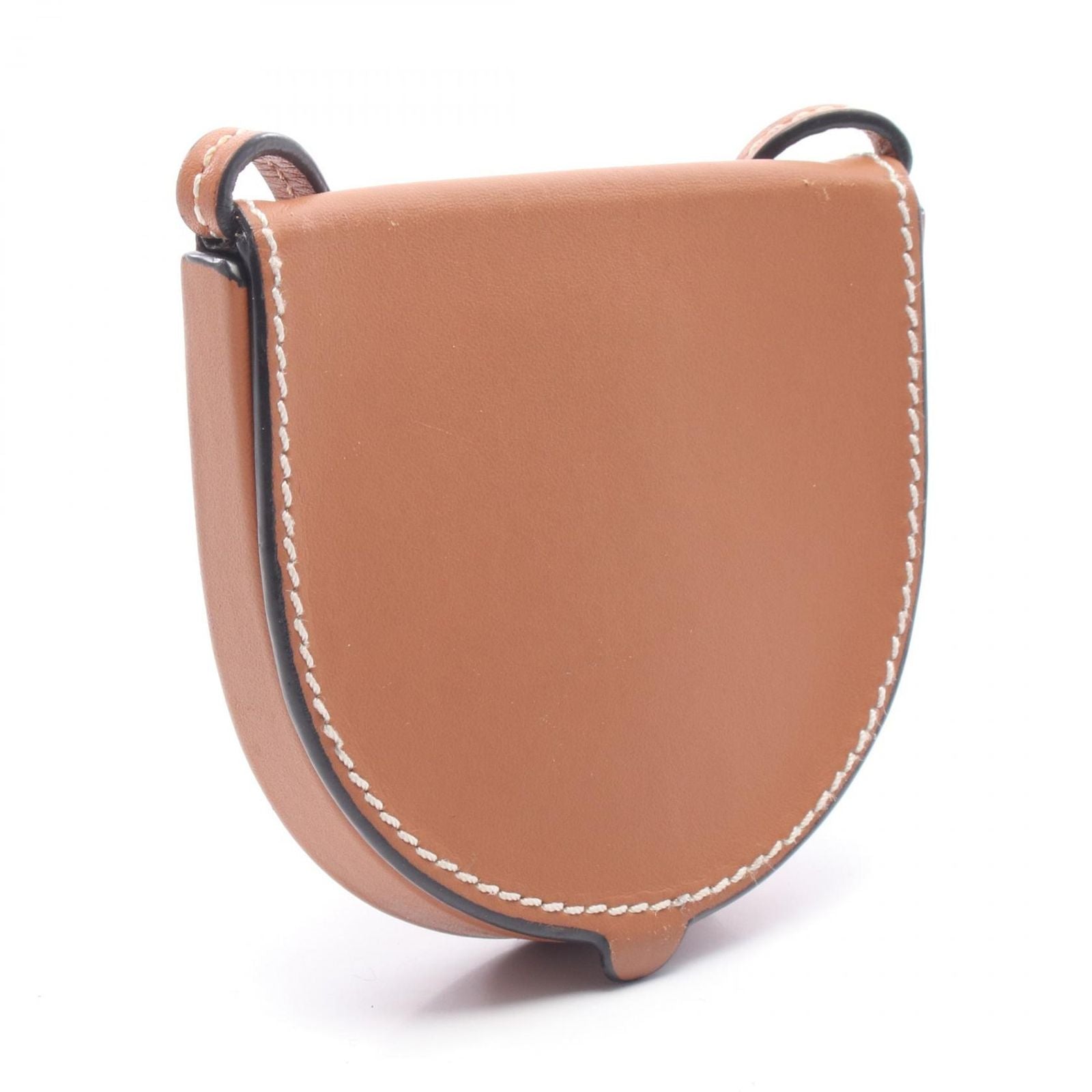 Loewe Shoulder Bag Anagram Heel Pouch Mini Brown Leather — view 2