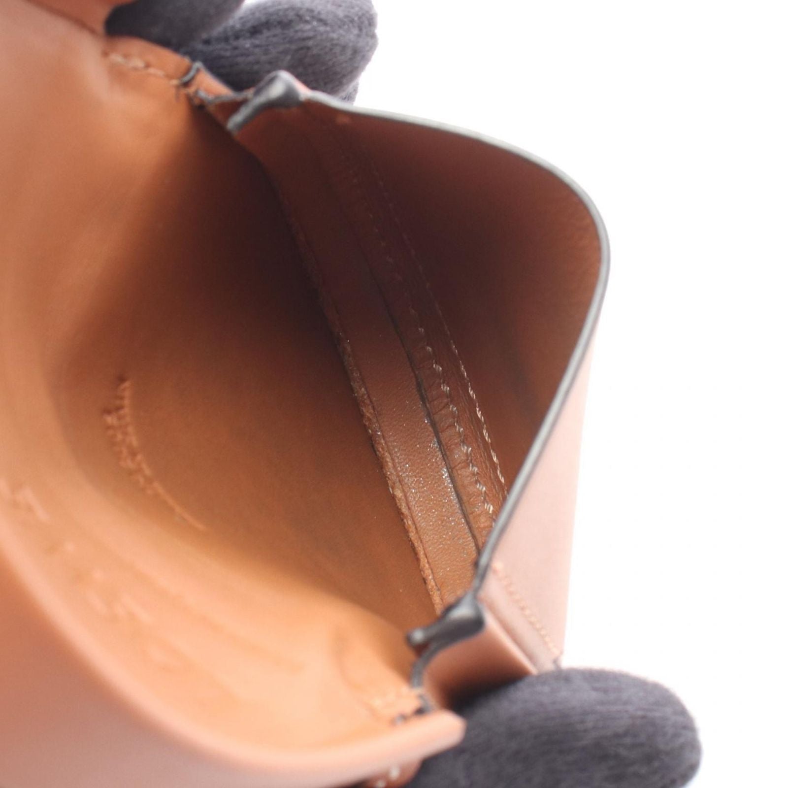 Loewe Shoulder Bag Anagram Heel Pouch Mini Brown Leather — view 3