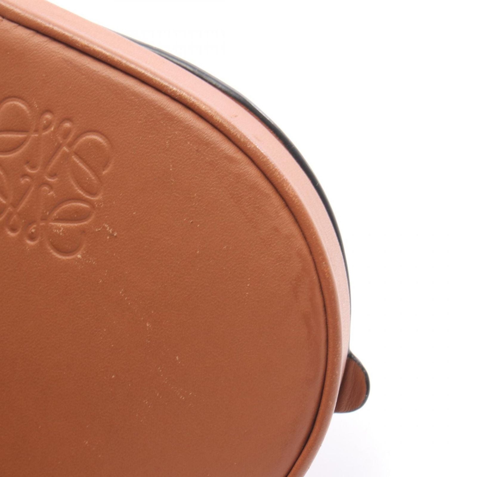 Loewe Shoulder Bag Anagram Heel Pouch Mini Brown Leather — view 8