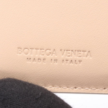 Bottega Veneta Tri Foldwallet Cassette Maxi Intreccia Baby Pink Leather — view 5