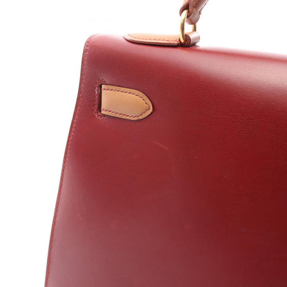 Hermes Handbag Kelly 32 Tricolor 2-Way ju shu Rouge Vif 32 Natural — view 9