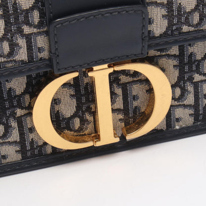 Dior Dio Shoulder Bag 30 Montaigne Mont new Oblique Navy Canvas Leather — view 7