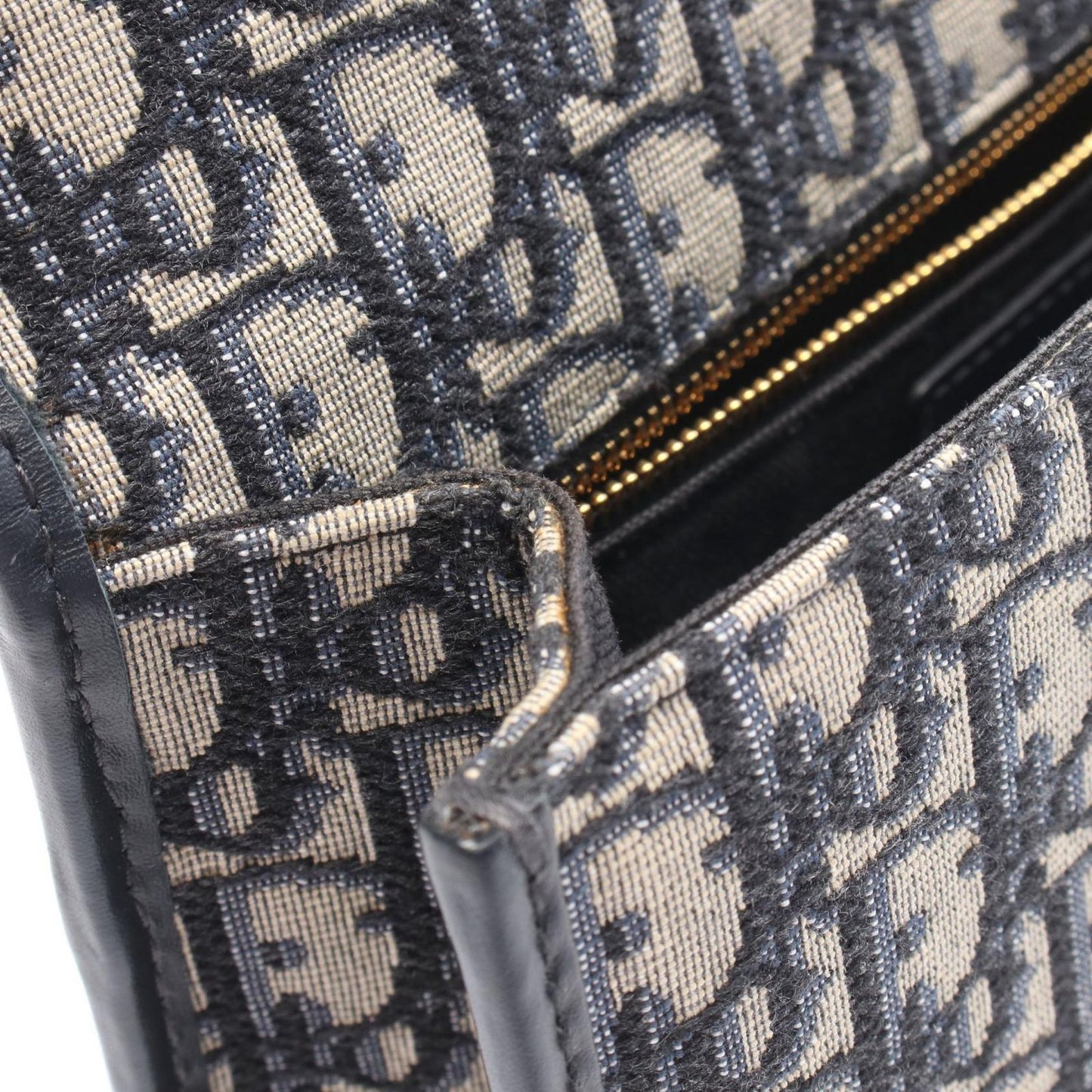 Dior Dio Shoulder Bag 30 Montaigne Mont new Oblique Navy Canvas Leather — view 6