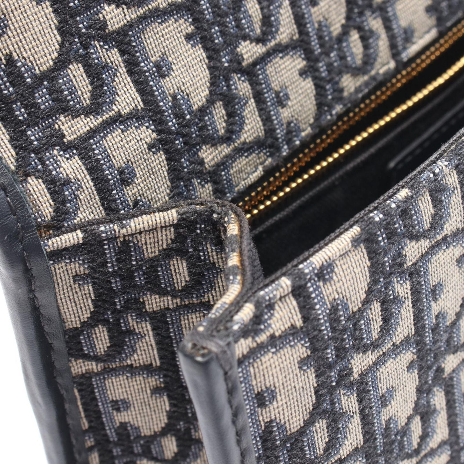 Dior Dio Shoulder Bag 30 Montaigne Mont new Oblique Navy Canvas Leather — view 6