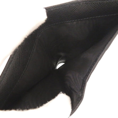 Prada Saffiano Triangle Leather Black Bifold Wallet — view 6