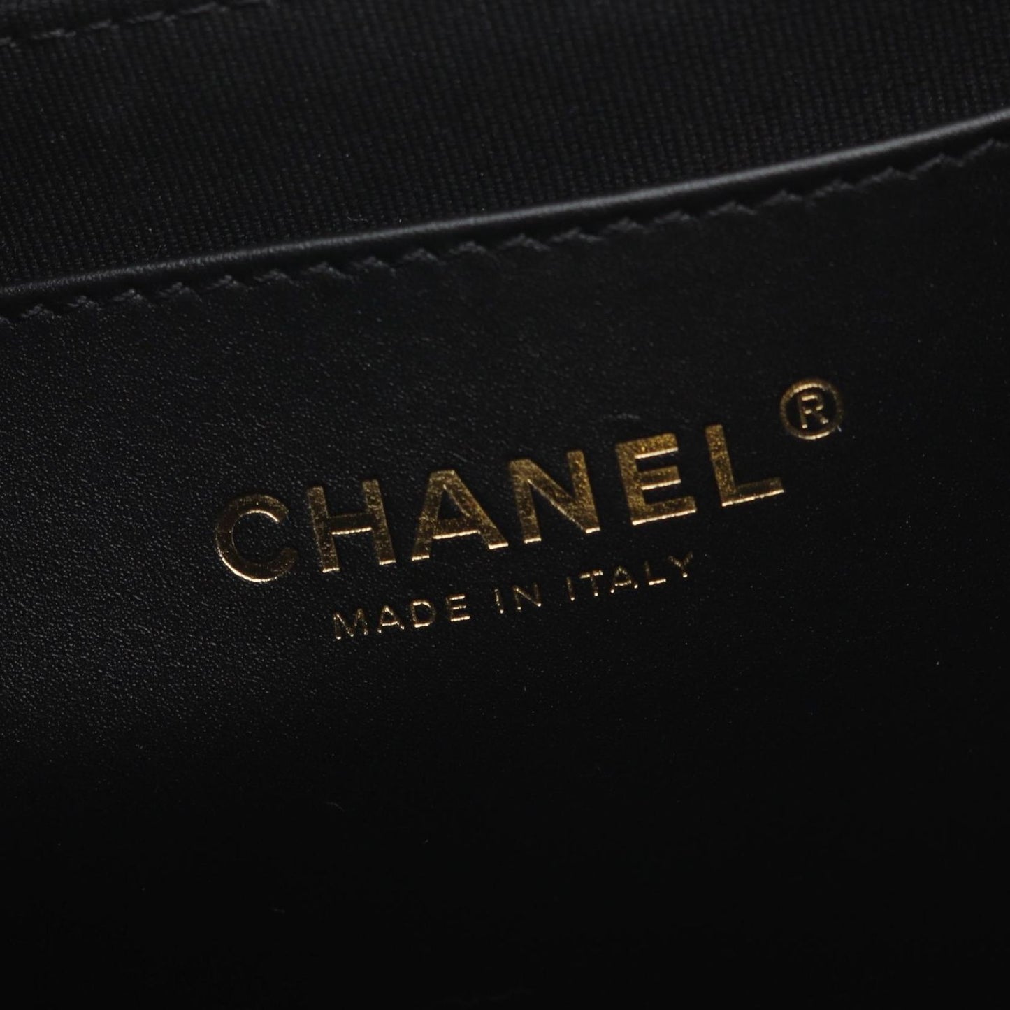 Chanel Shoulder Bag Quilted Black Lambskin Chain — view 4