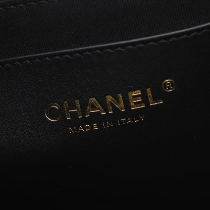 Chanel Shoulder Bag Quilted Black Lambskin Chain — view 4