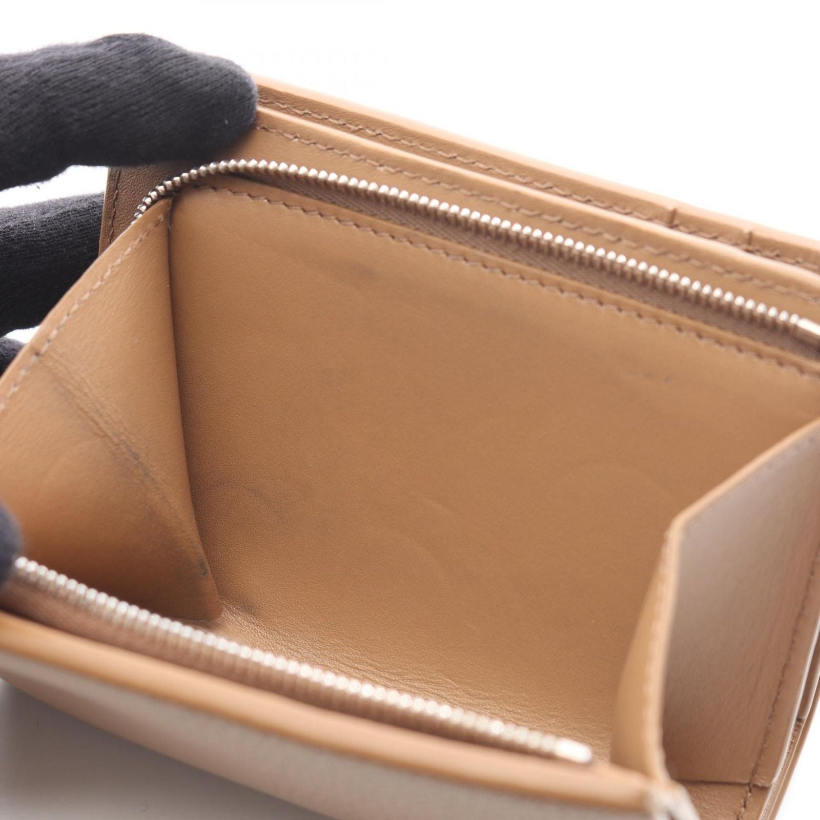 Loewe Bi Foldwallet Duet Compact Wallet Brown Leather — view 7