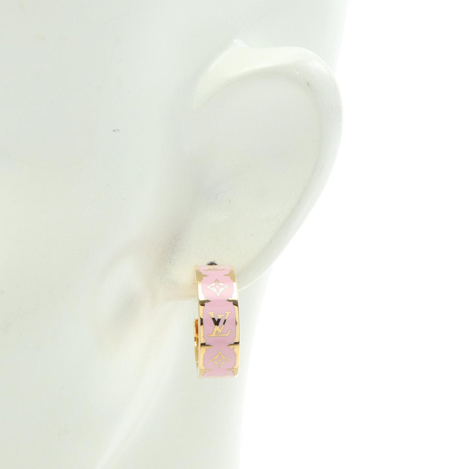 Louis Vuitton Earrings Nanogram Enamel Hoop — view 4