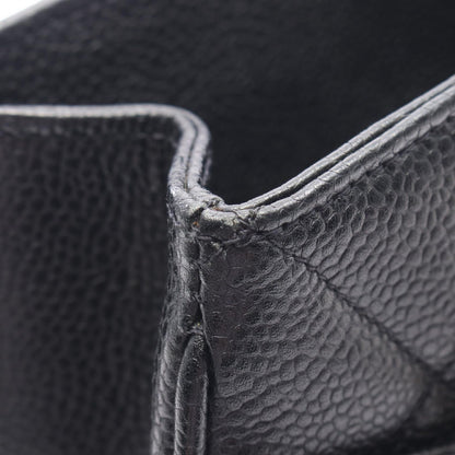 Chanel Tote Quilted Black Caviar Leather Chain — view 8