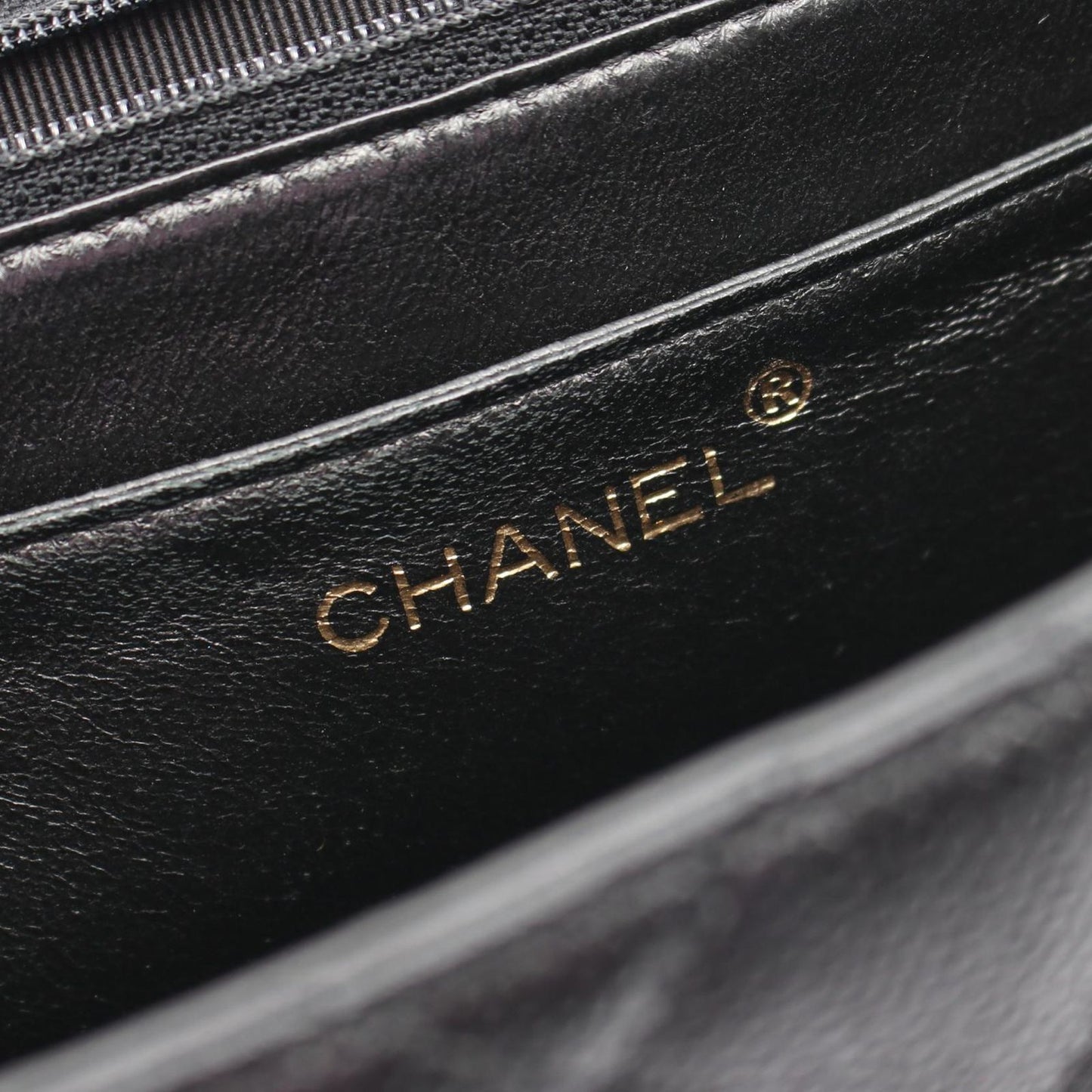 Chanel Handbag Quilted Top Handle Bag Black Caviar Leather — view 4