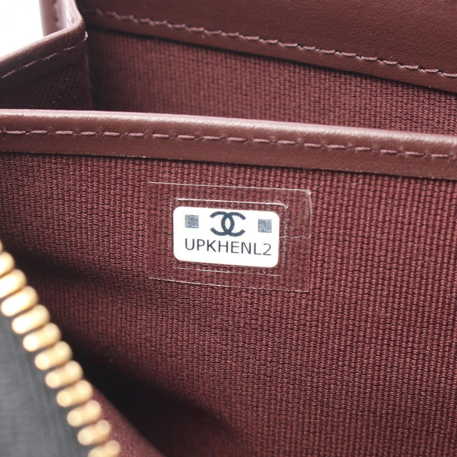 Chanel Roundlong Wallet Classic Long Zip Quilted Black Caviar Leather — view 5