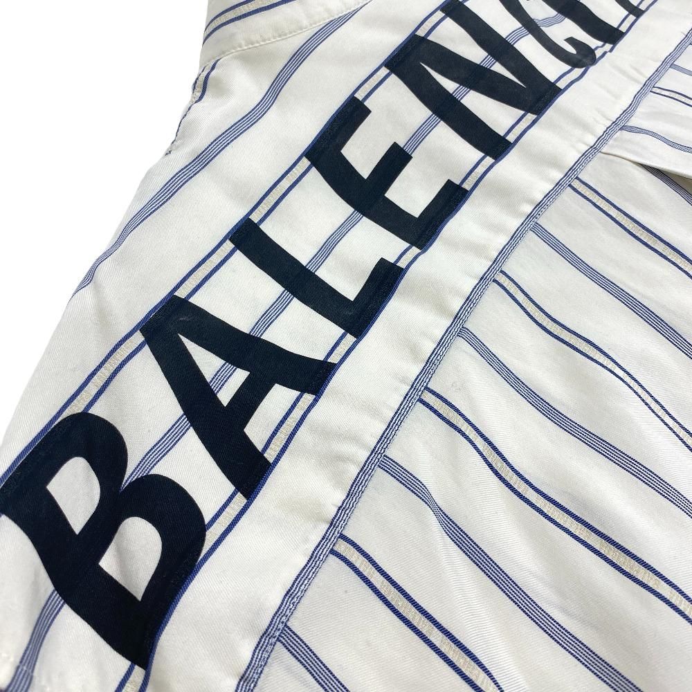 Balenciaga 34 Silk Long Sleeve Shirt Cream — view 8