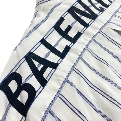 Balenciaga 34 Silk Long Sleeve Shirt Cream — view 8