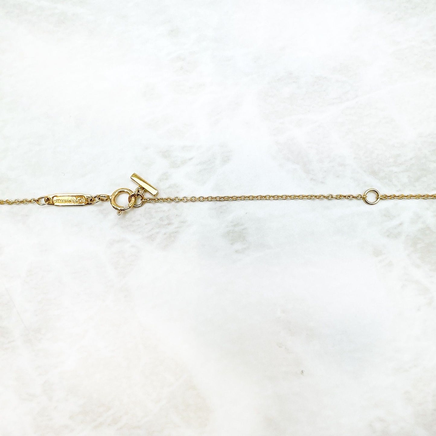 Tiffany & Co T Smile Mini Yellow Gold Necklace — view 5