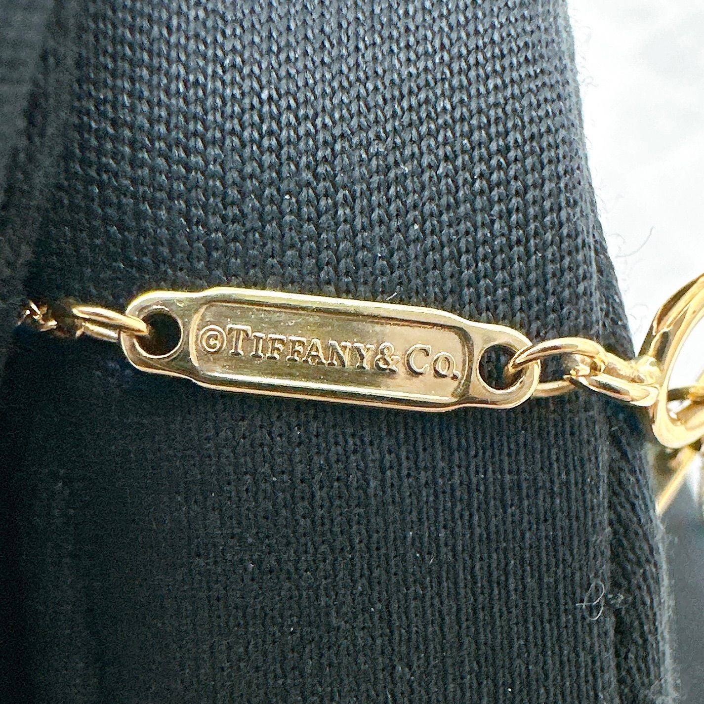 Tiffany & Co T Smile Mini Yellow Gold Necklace — view 6