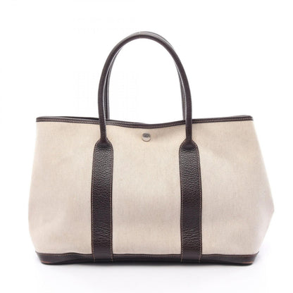 Hermes Tote Garden Party PM Ecru Brown