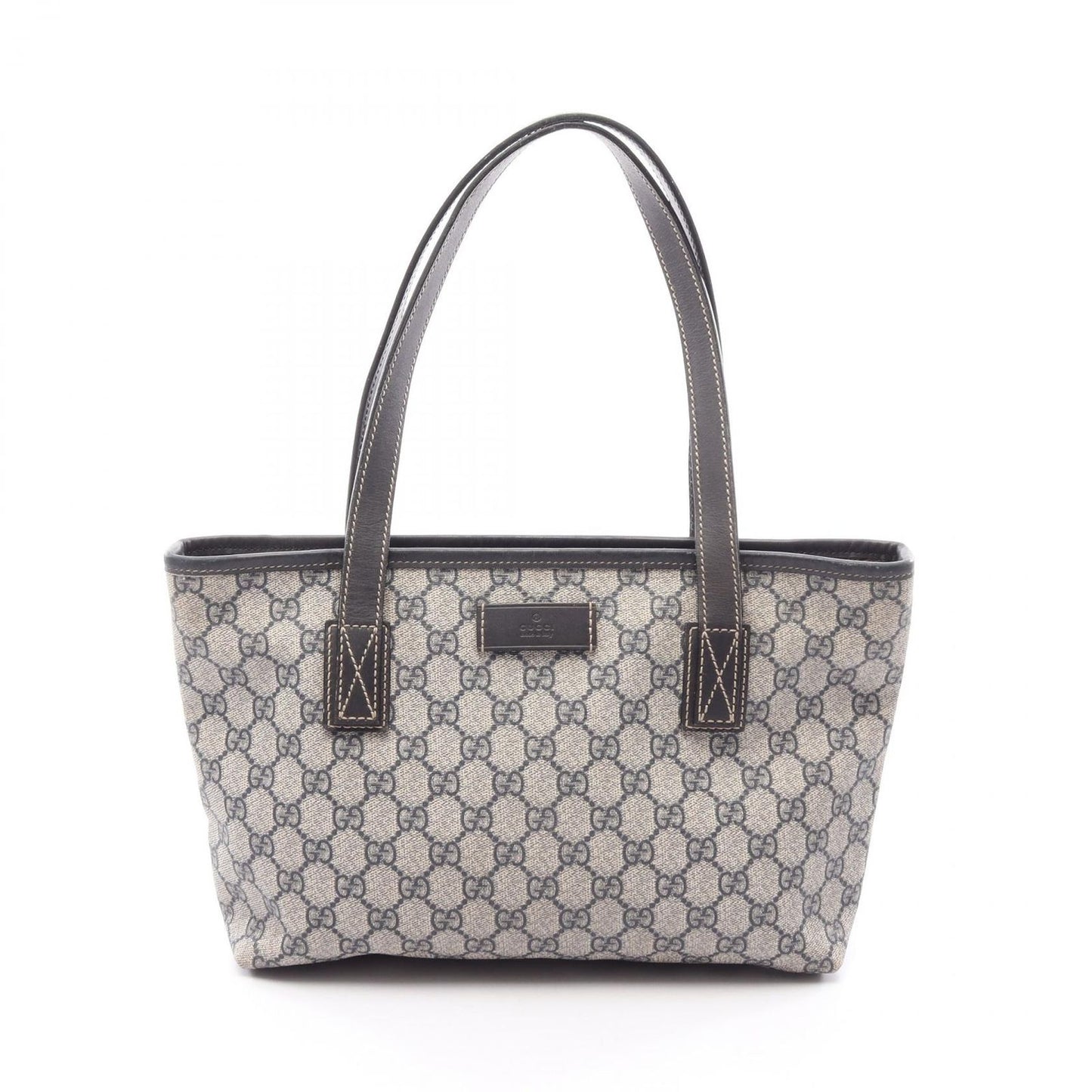 Gucci Tote GG Spuri Beige Navy Leather