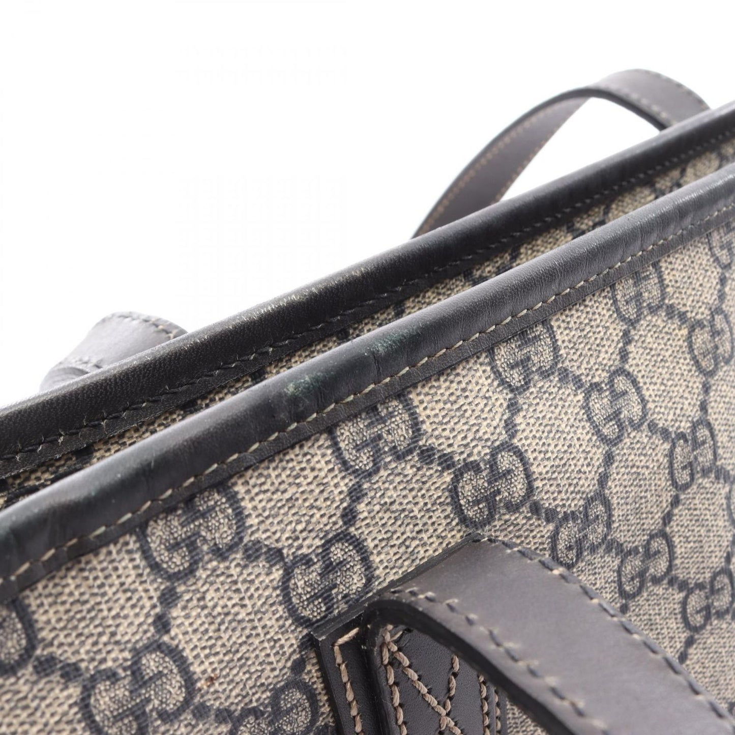 Gucci Tote GG Spuri Beige Navy Leather — view 7