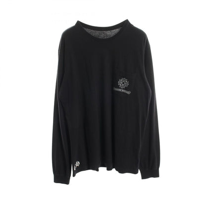 Chrome Hearts Ha Long Sleeve T-Shirt CH Plus Block Cross Print Kuru Neck Cotton