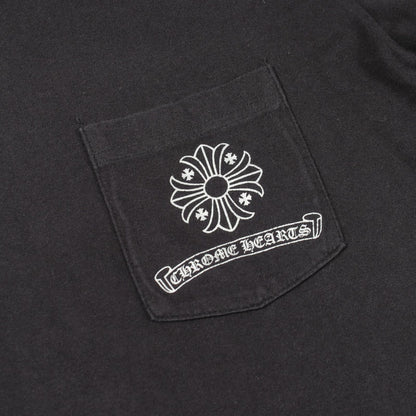 Chrome Hearts Ha Long Sleeve T-Shirt CH Plus Block Cross Print Kuru Neck Cotton — view 7