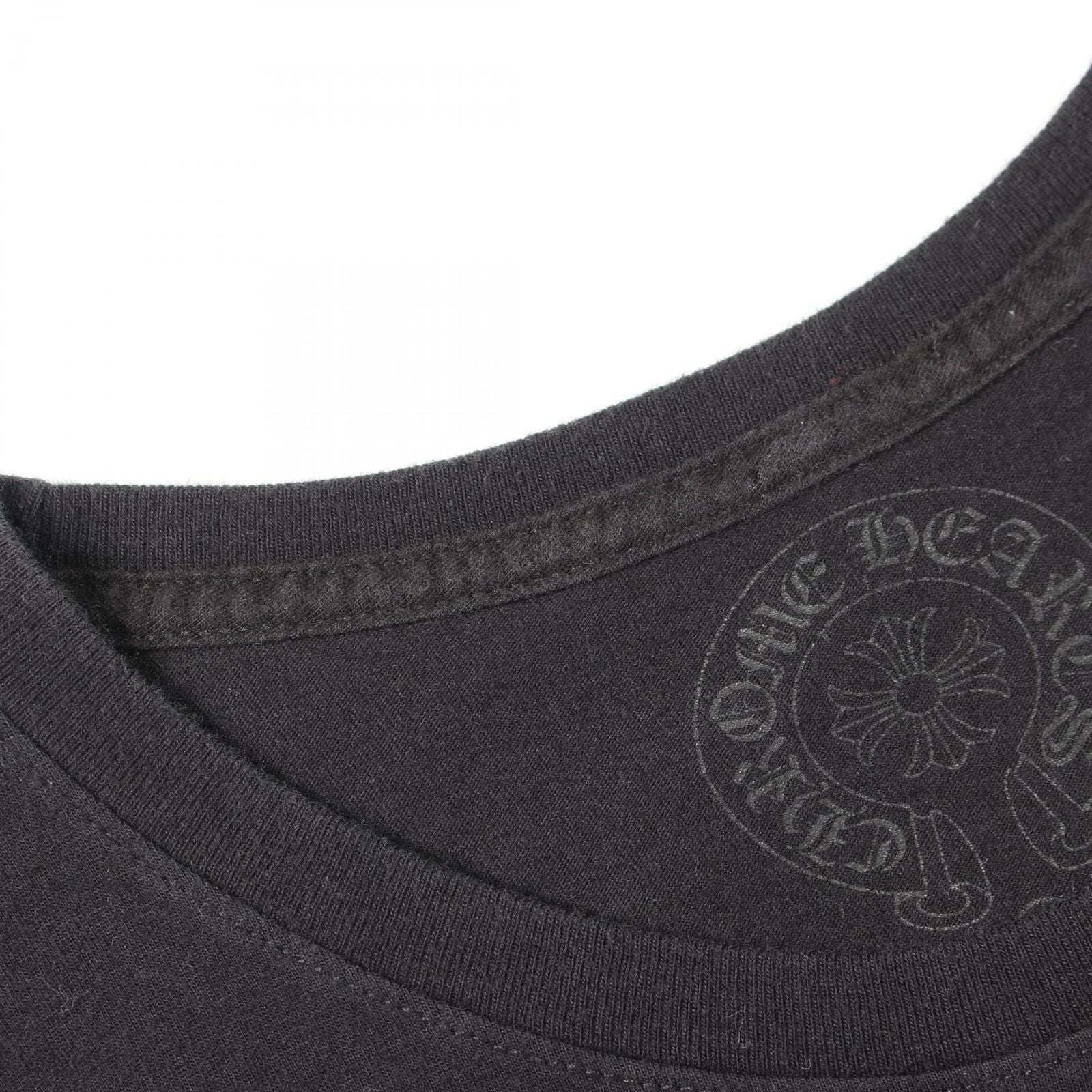 Chrome Hearts Ha Long Sleeve T-Shirt CH Plus Block Cross Print Kuru Neck Cotton — view 6