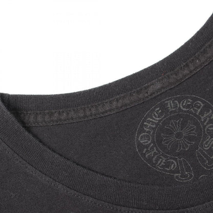 Chrome Hearts Ha Long Sleeve T-Shirt CH Plus Block Cross Print Kuru Neck Cotton — view 6