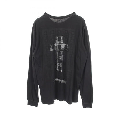 Chrome Hearts Ha Long Sleeve T-Shirt CH Plus Block Cross Print Kuru Neck Cotton — view 2