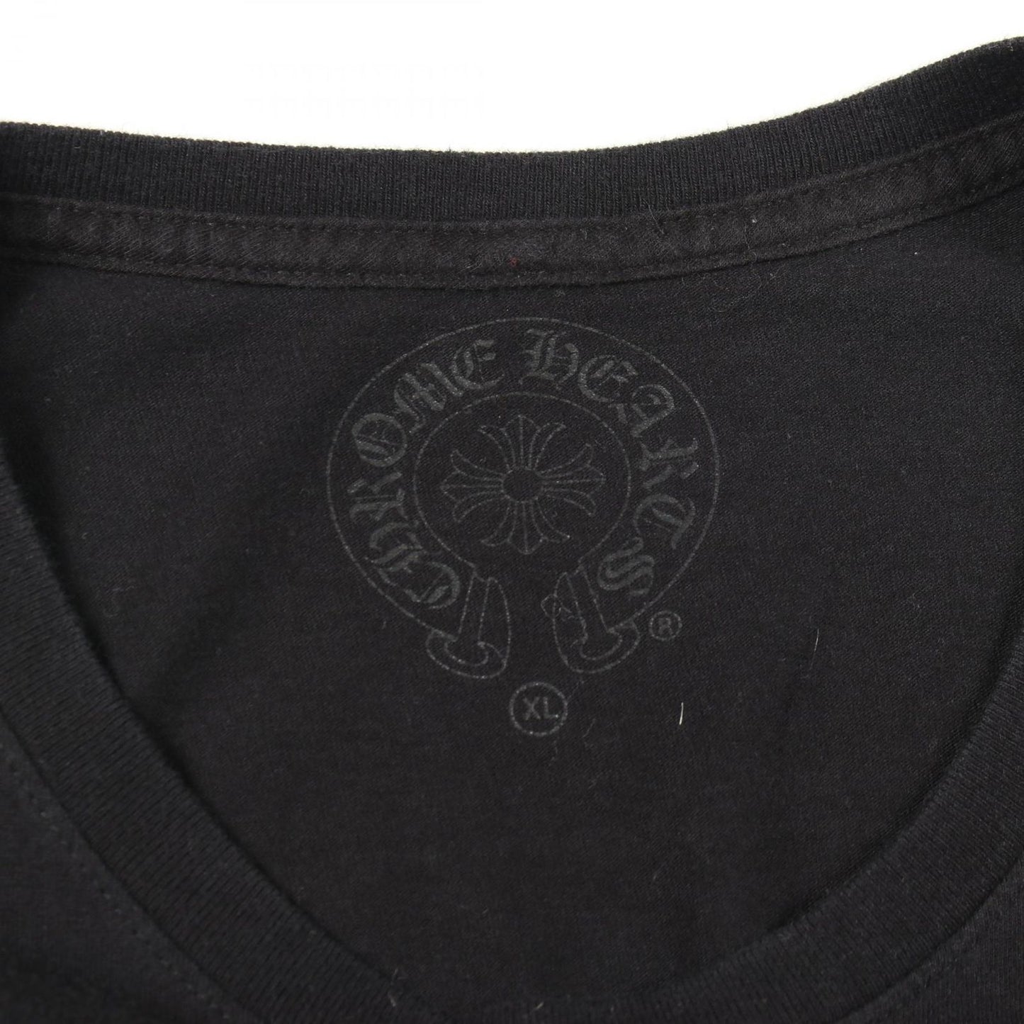 Chrome Hearts Ha Long Sleeve T-Shirt CH Plus Block Cross Print Kuru Neck Cotton — view 3