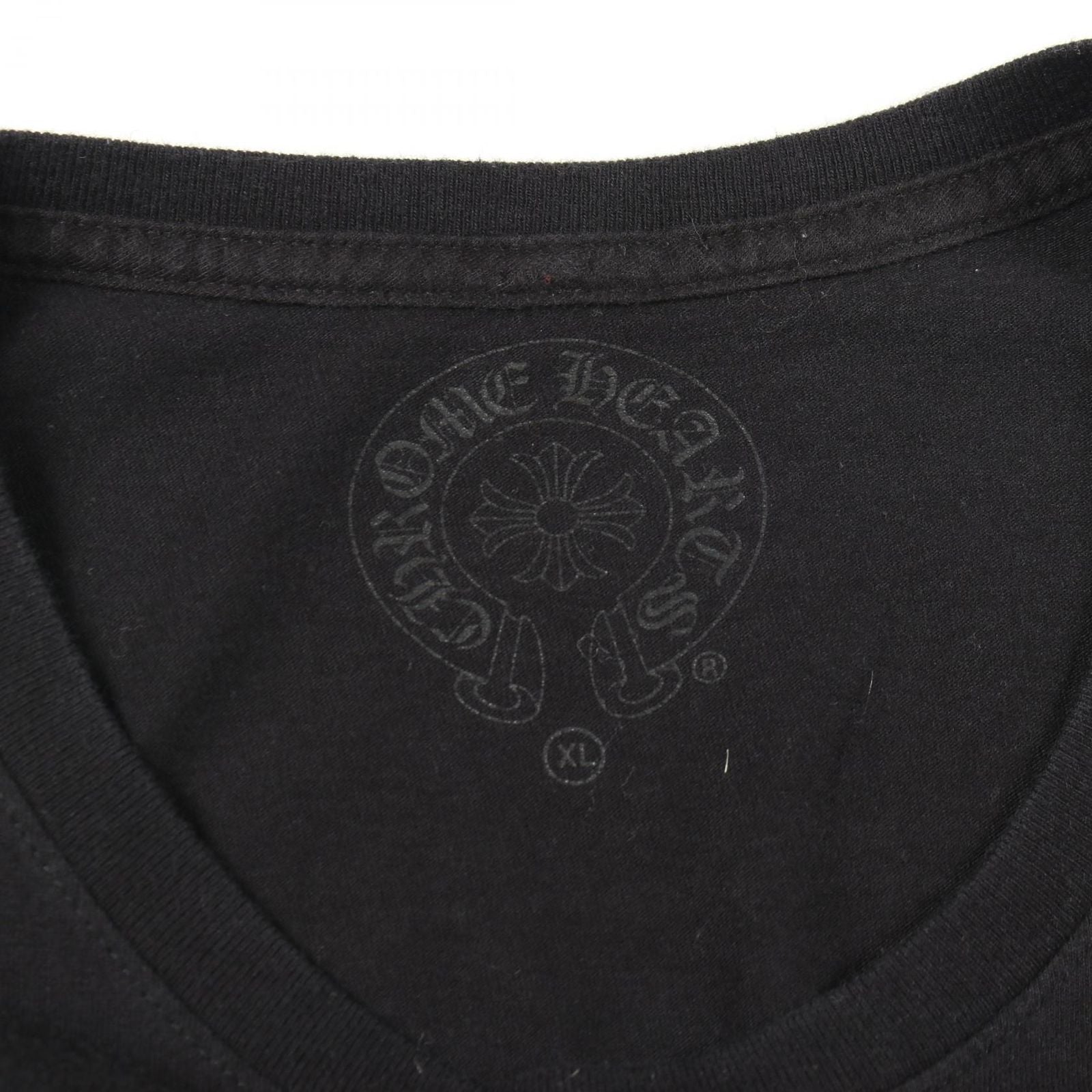 Chrome Hearts Ha Long Sleeve T-Shirt CH Plus Block Cross Print Kuru Neck Cotton — view 3
