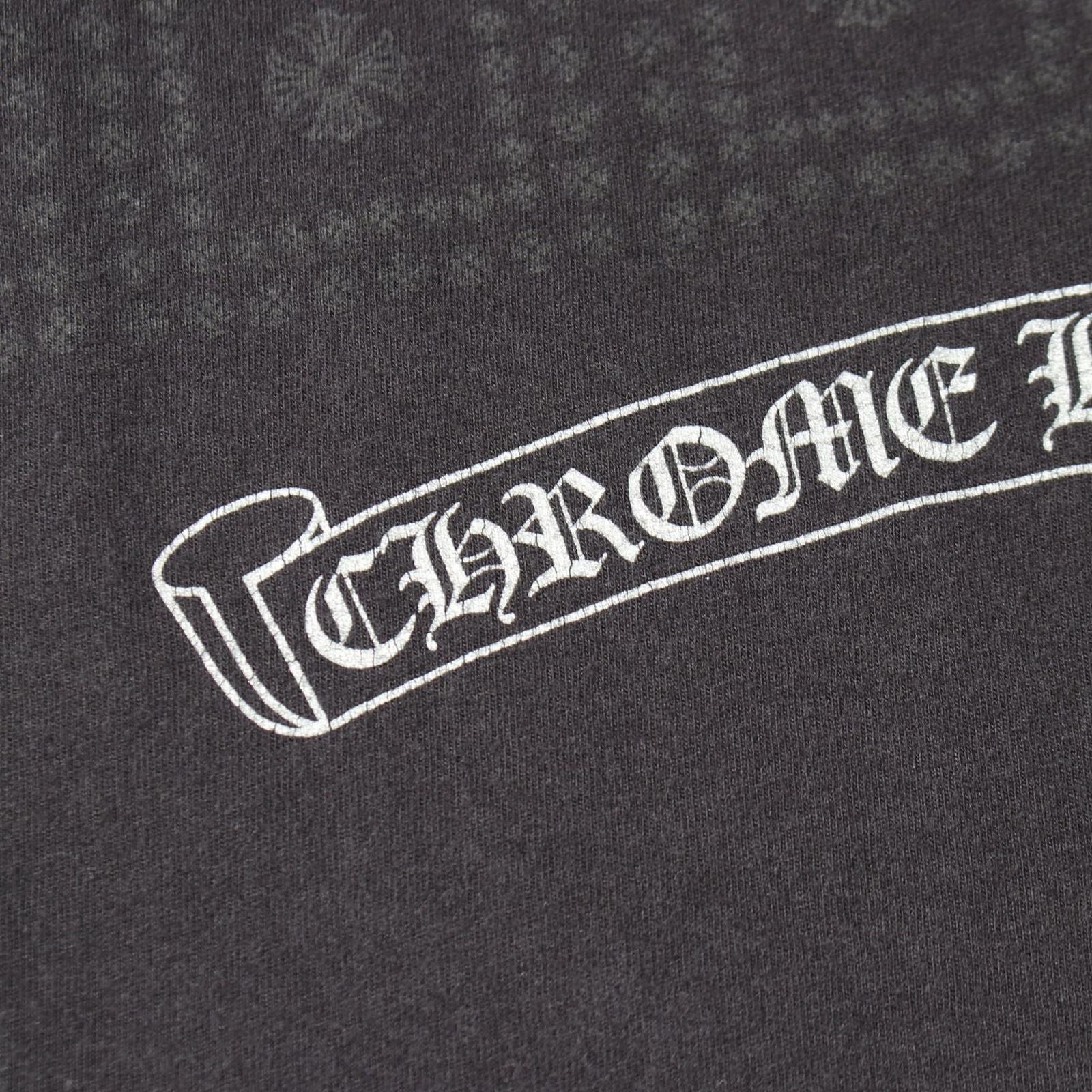 Chrome Hearts Ha Long Sleeve T-Shirt CH Plus Block Cross Print Kuru Neck Cotton — view 5