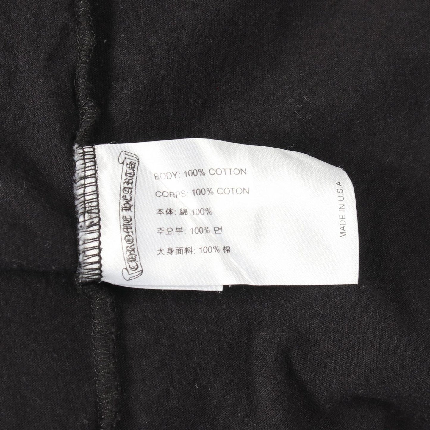 Chrome Hearts Ha Long Sleeve T-Shirt sush Flo Ralcross Kuru Neck Cotton — view 4