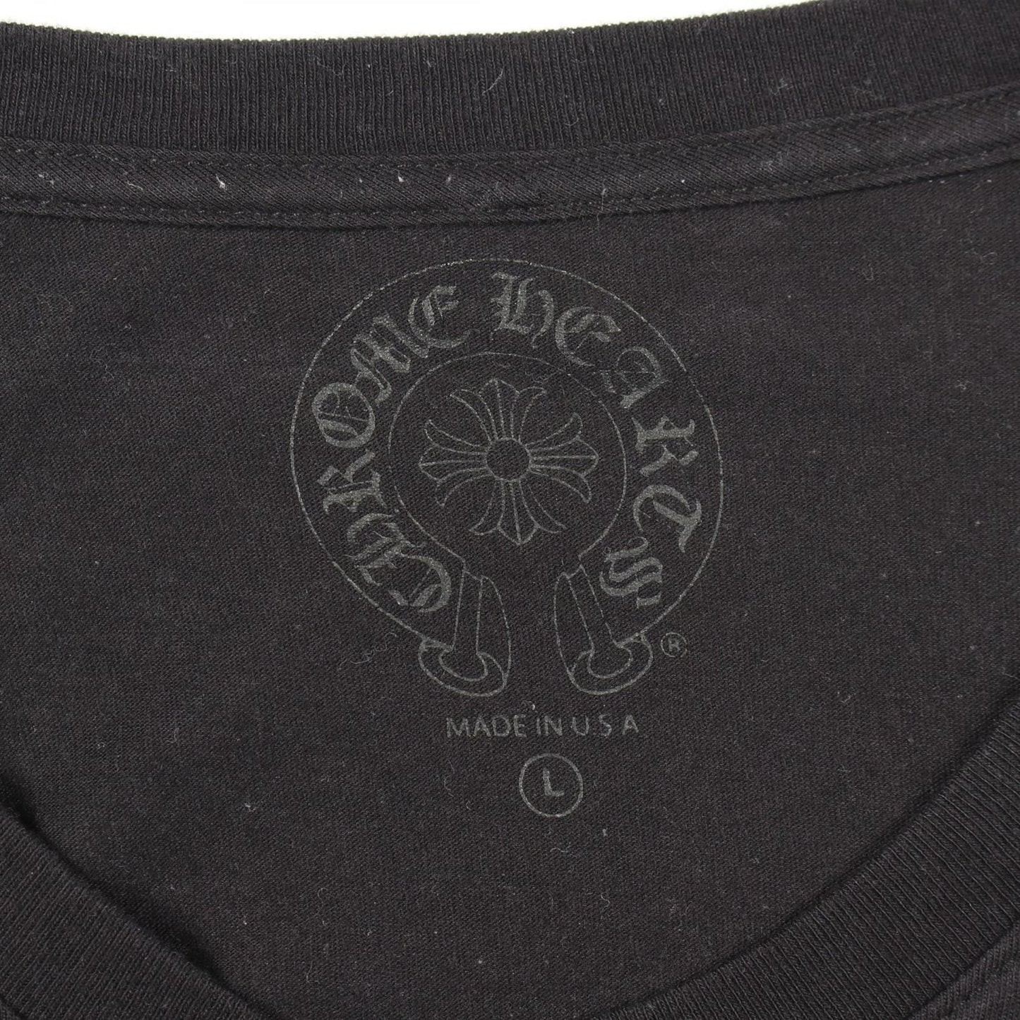 Chrome Hearts Ha Long Sleeve T-Shirt sush Flo Ralcross Kuru Neck Cotton — view 3