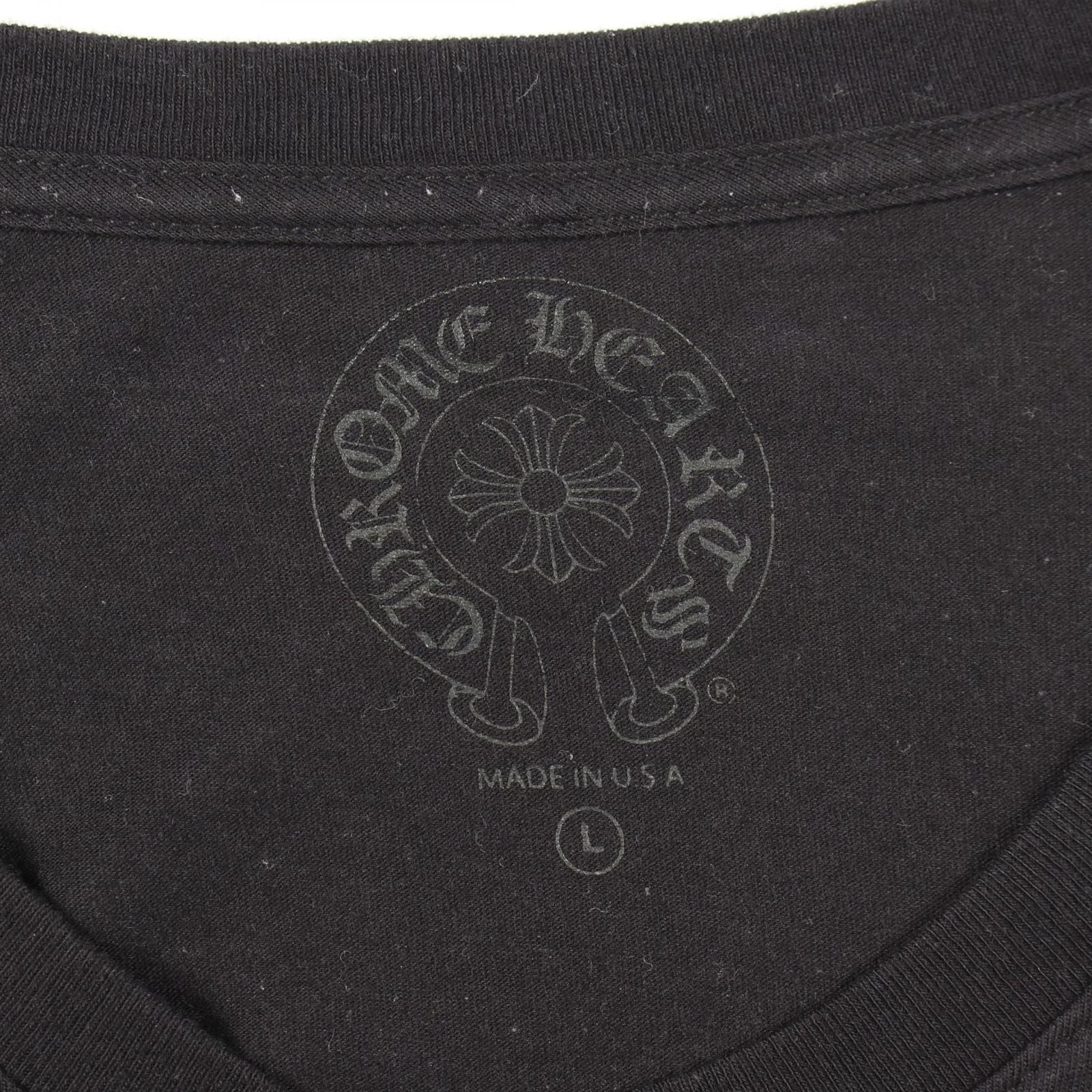 Chrome Hearts Ha Long Sleeve T-Shirt sush Flo Ralcross Kuru Neck Cotton — view 3