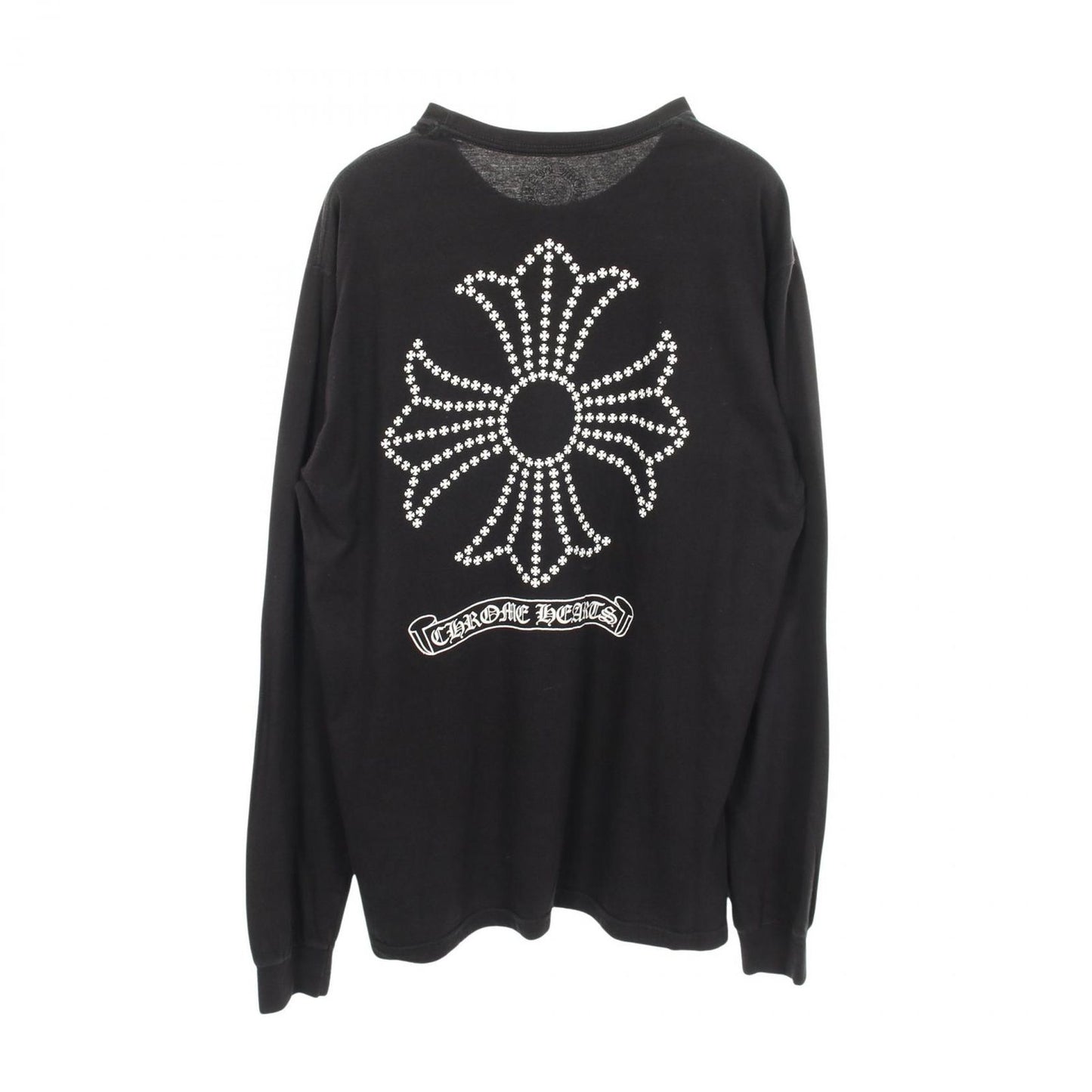 Chrome Hearts Ha Long Sleeve T-Shirt Back CH Plus Scro print Kuru Neck Cotton — view 2