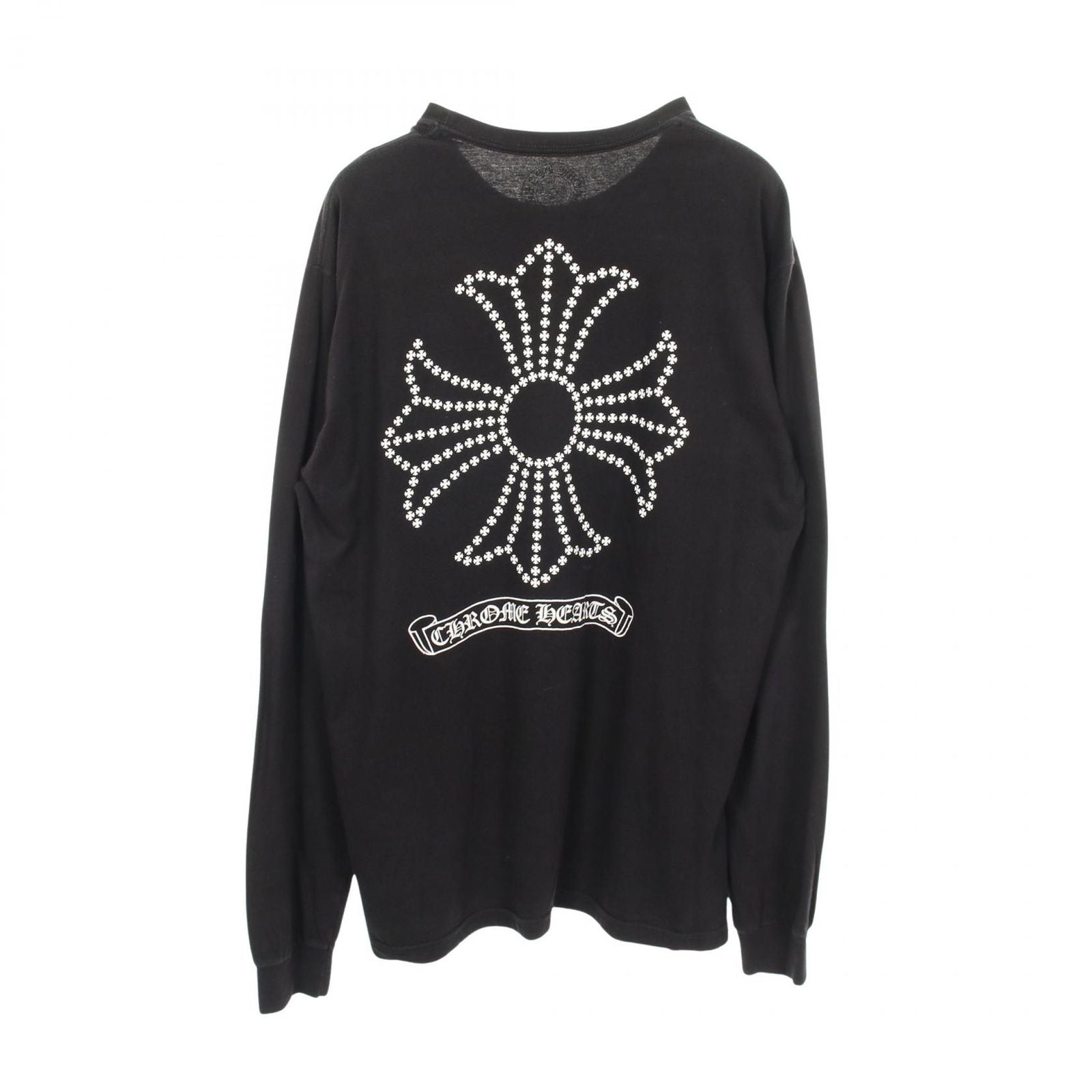 Chrome Hearts Ha Long Sleeve T-Shirt Back CH Plus Scro print Kuru Neck Cotton — view 2