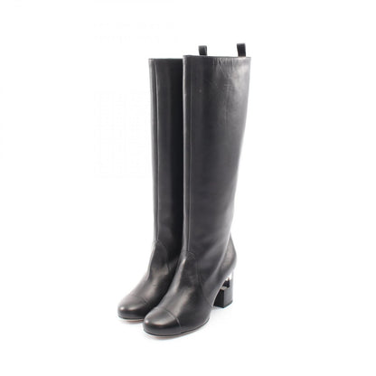 Chanel Boots Pearl Long Leather