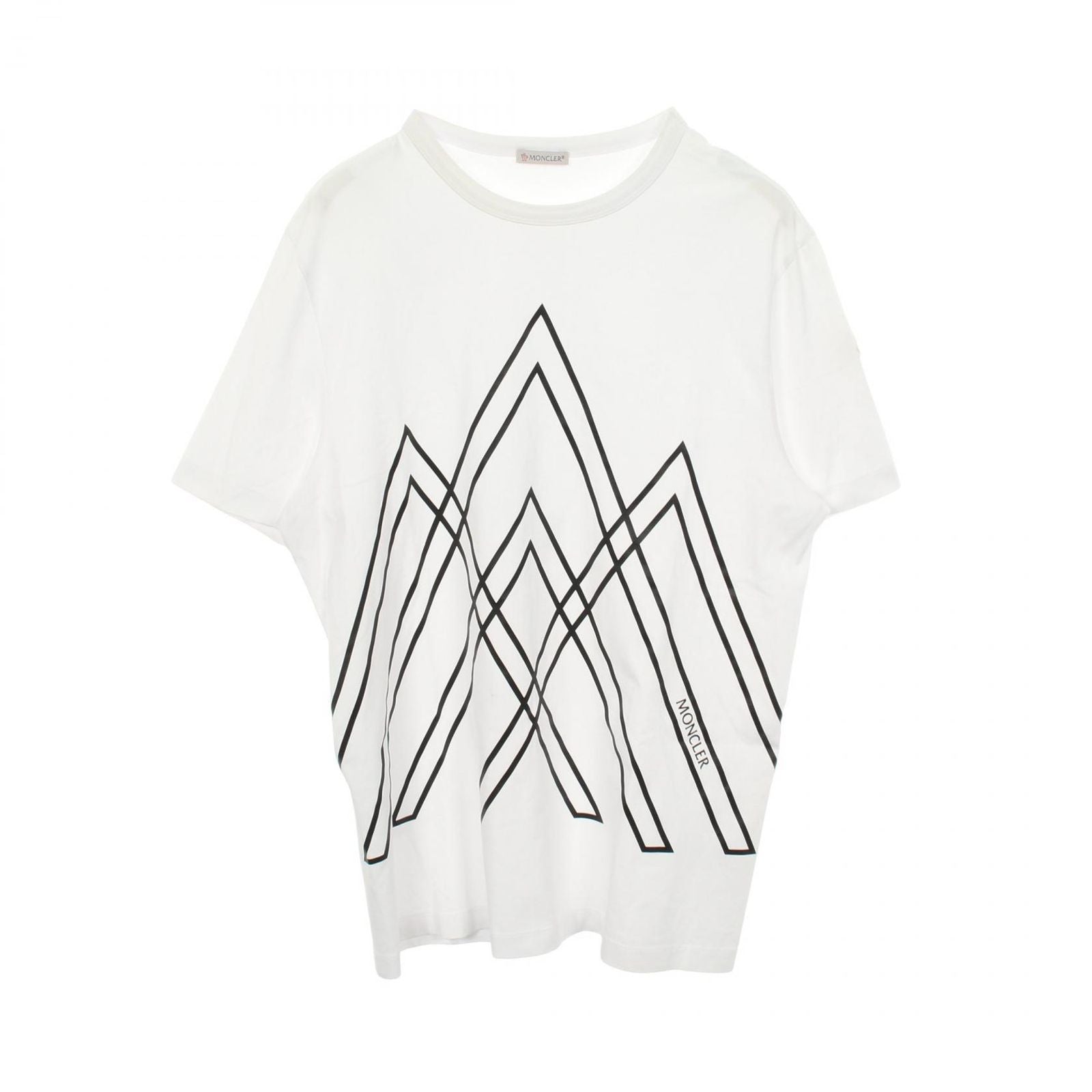 Moncler Montcles Short Sleeve T-Shirt Printlogo Kuru Neck Cotton