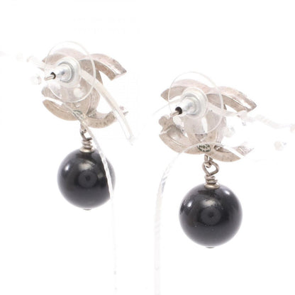 Chanel Earrings CC Logo Black — view 2