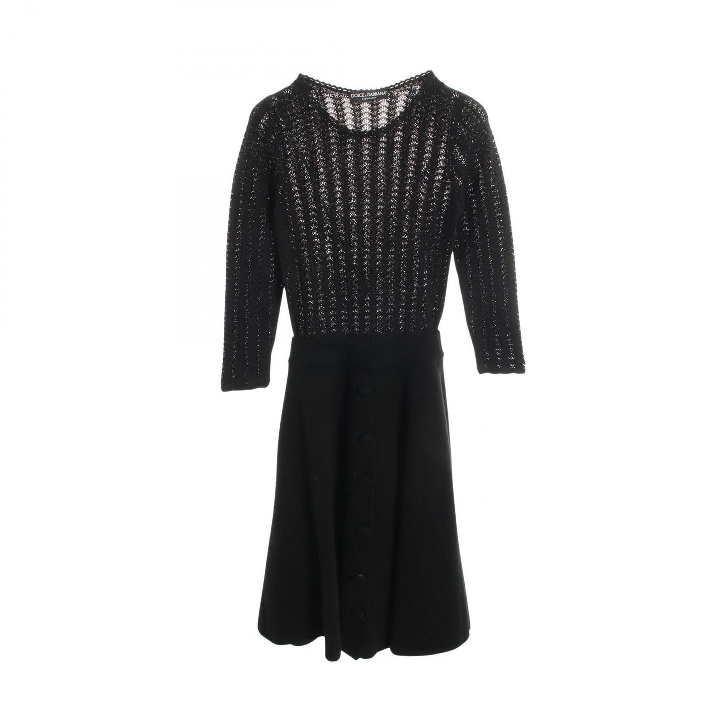 Dolce & Gabbana Dress Contrast yon Knit