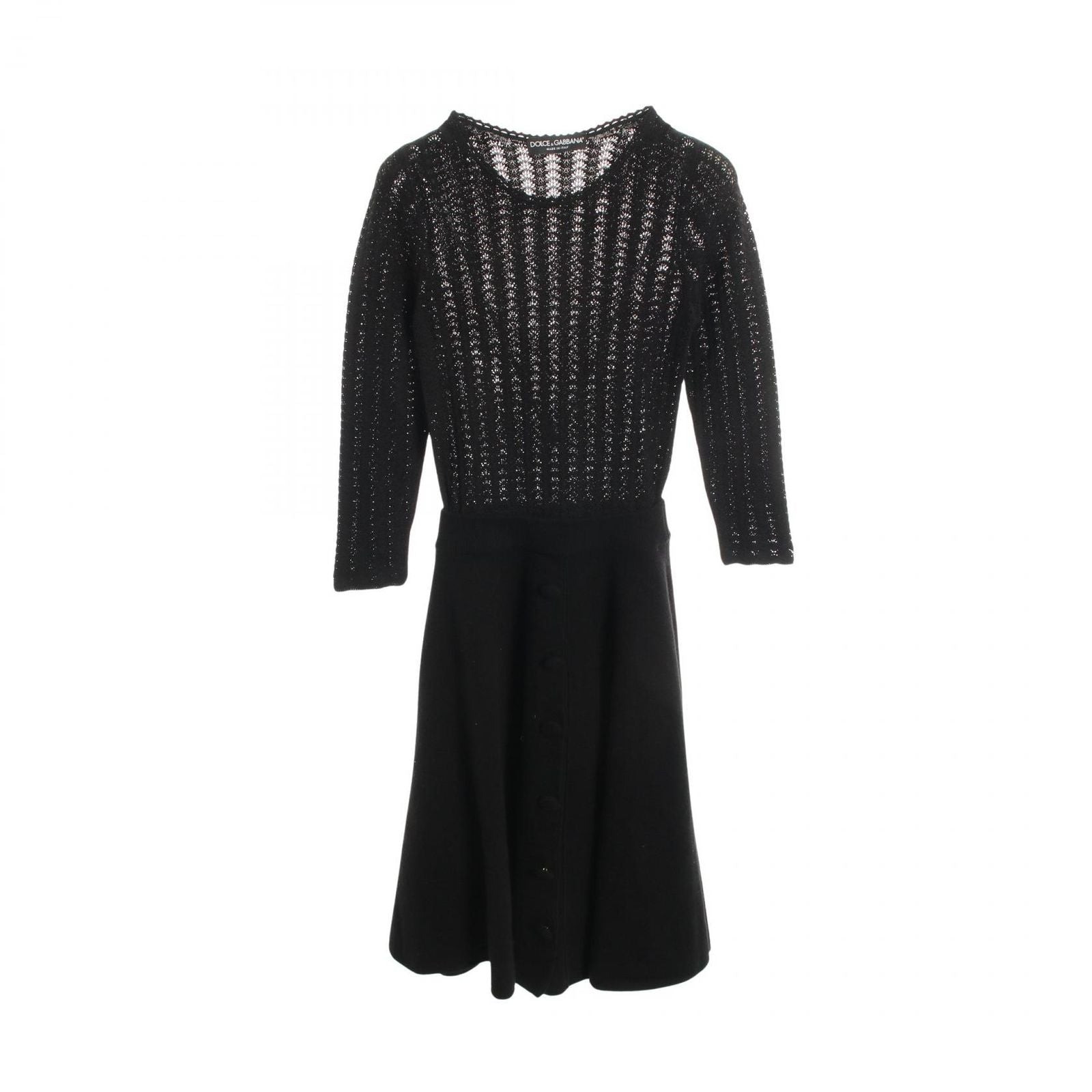 Dolce & Gabbana Dress Contrast yon Knit